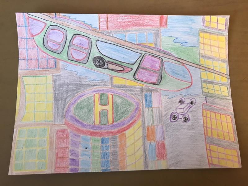 Школа будущего рисунок