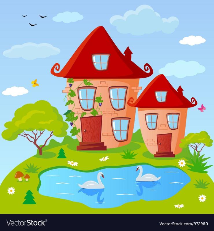 Домик рисунок для детей