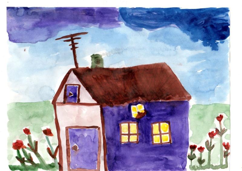 Детские рисунки домов