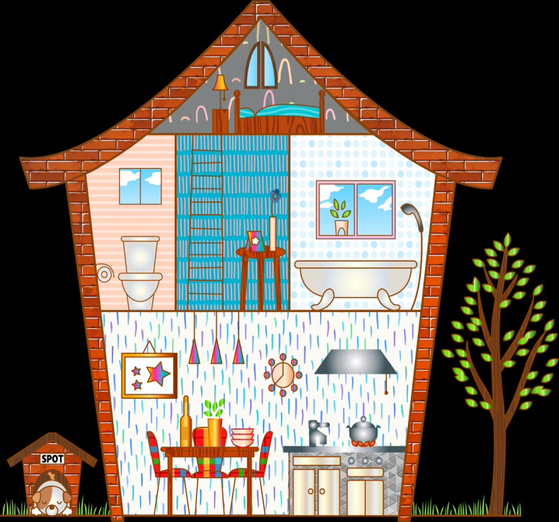 Домик рисунок