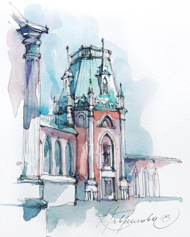 Питер двор колодец скетч