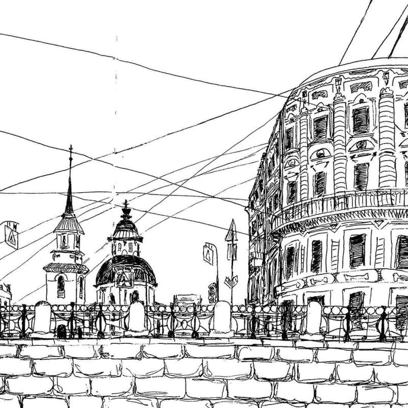 Зарисовки Троицкий собор СПБ