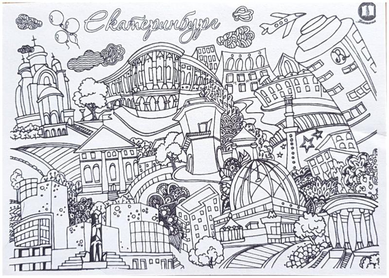 Белая башня Екатеринбург рисунок