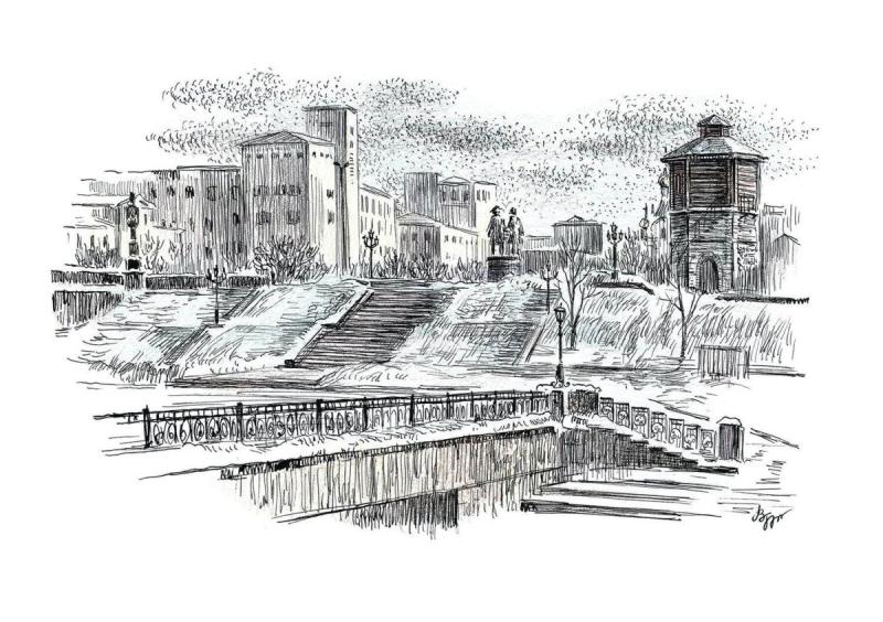 Плотинка Екатеринбург Графика