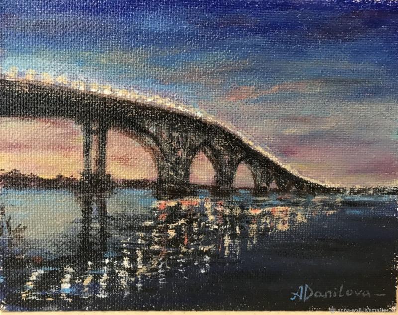 Саратовский мост картина