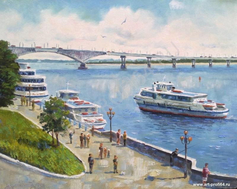 Саратов Волга картина