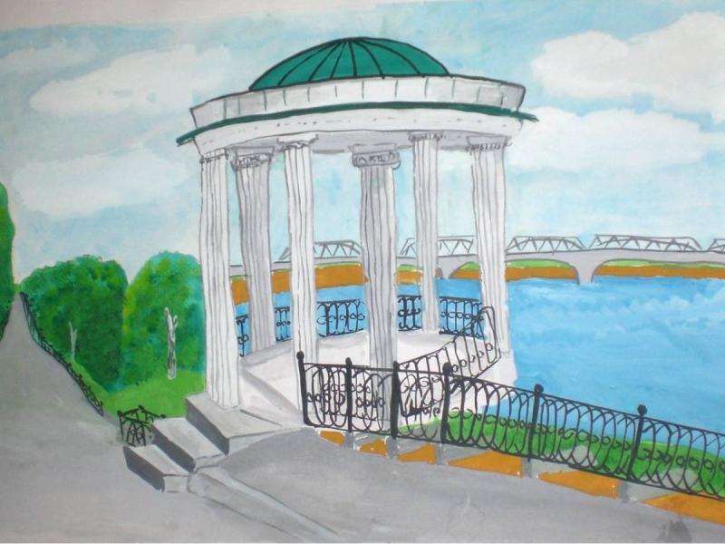 Рисунок на тему город Саратов