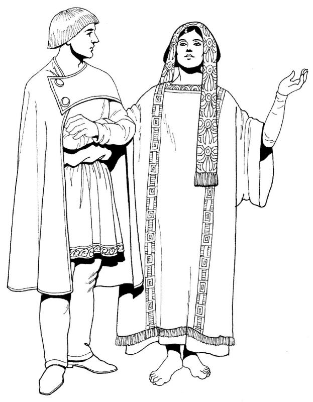 Костюм древней Японии