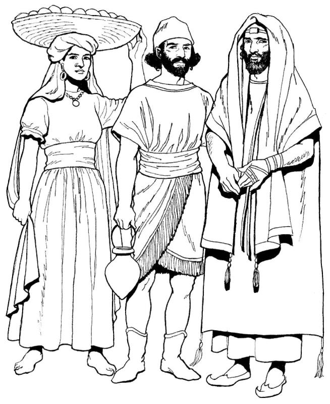 Русский народный костюм рисунок карандашом