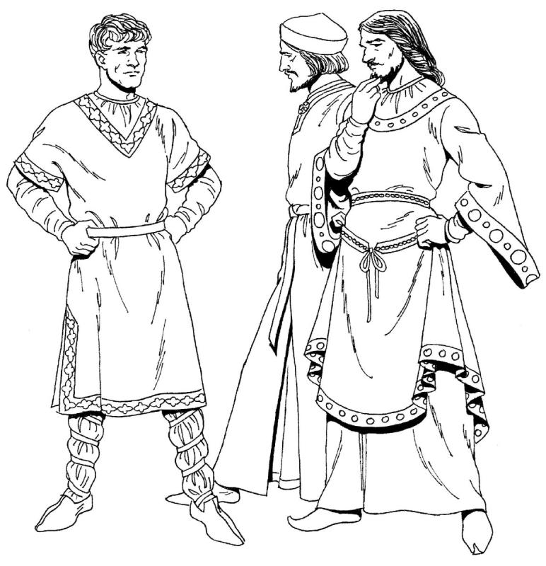 Эскиз платья в готическом стиле