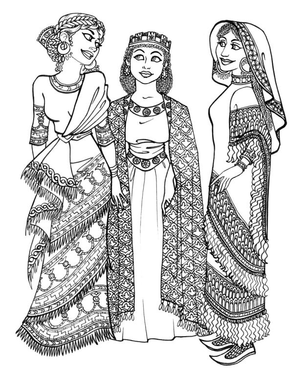 Эскиз костюма эпохи Возрождения