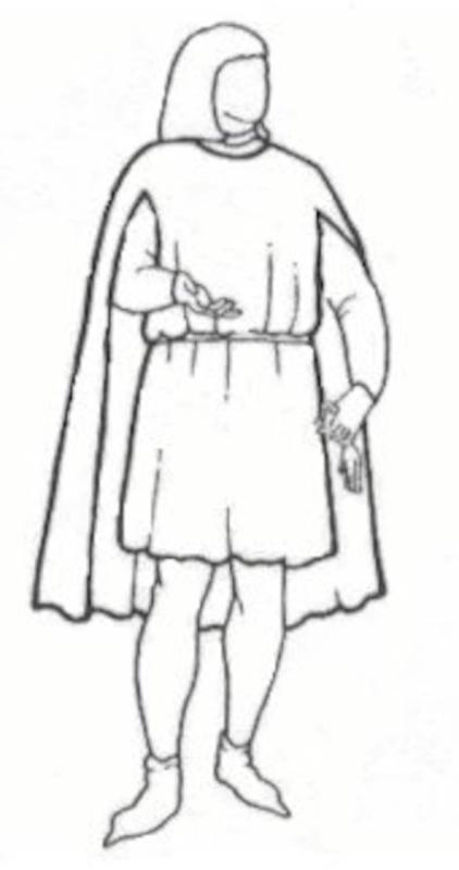 Одежда людей в средневековье рисунки легкие