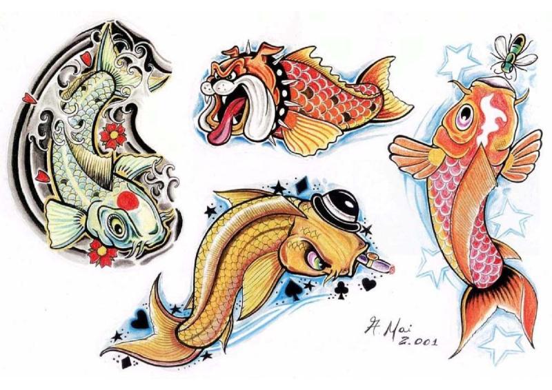 Рыбы Инь Янь вектор