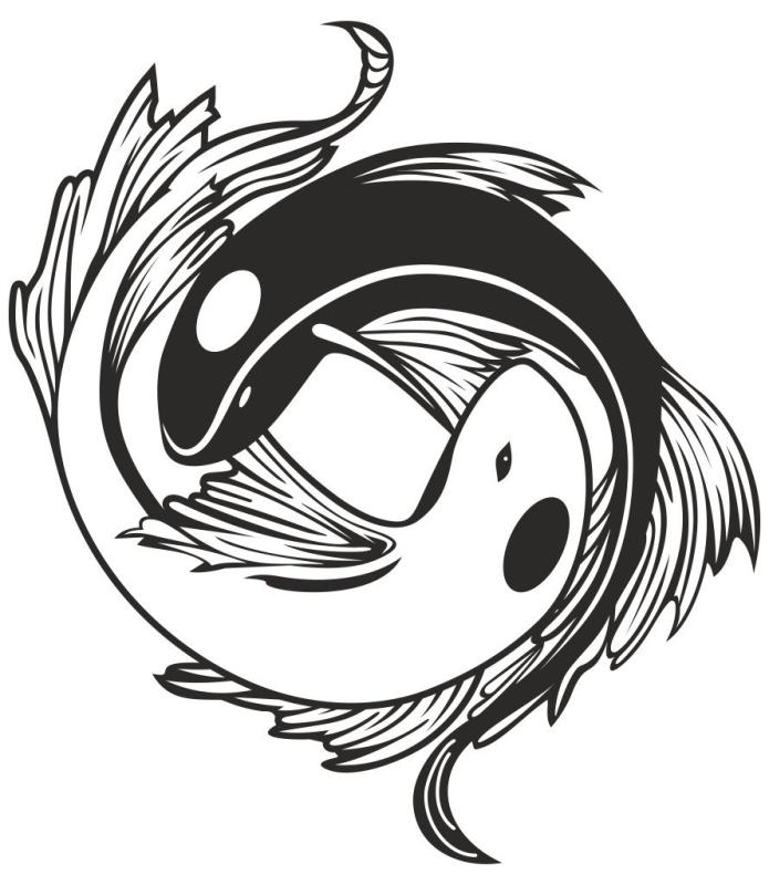 Стилизованная рыба лого