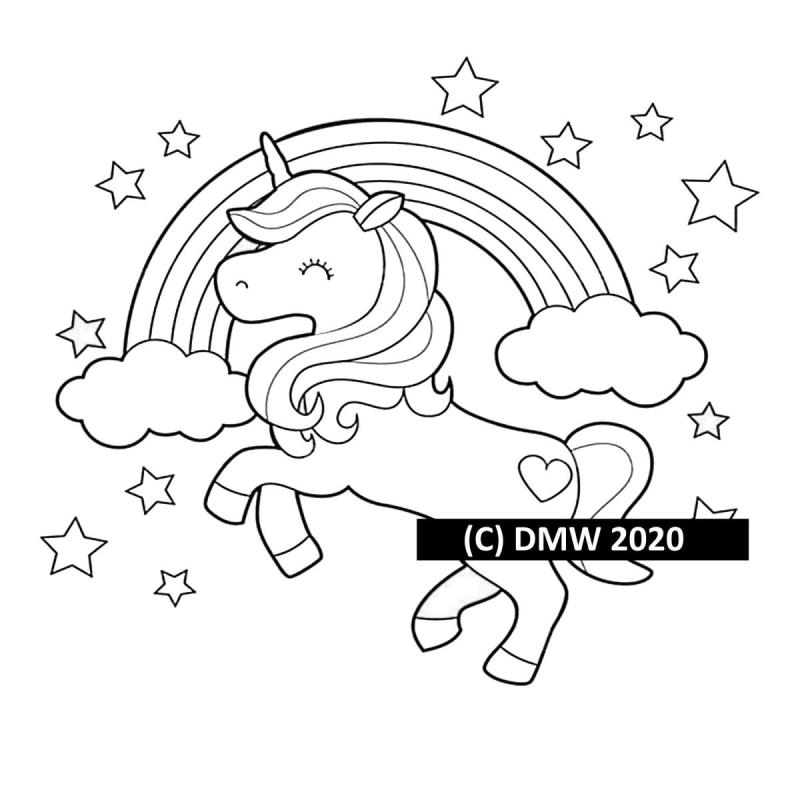 Раскраски кошечки Единорожки