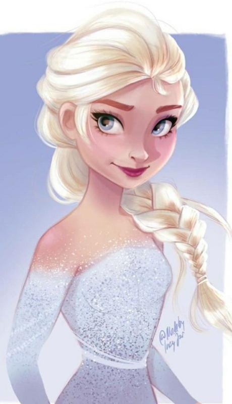 Эльза рисунок для детей79