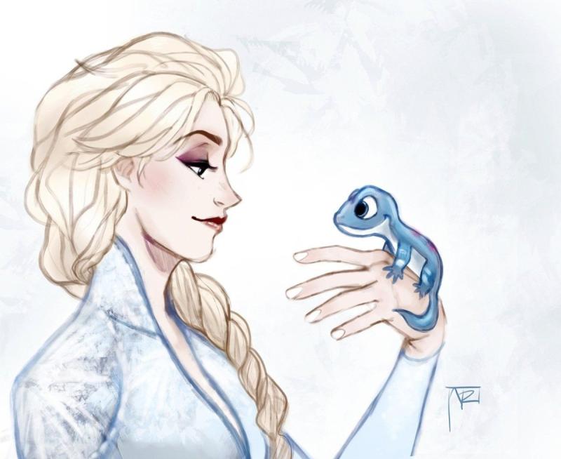 Эльза Дисней рисунок