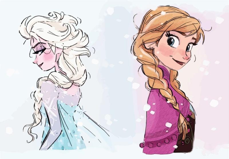Эльза 2д скетчи