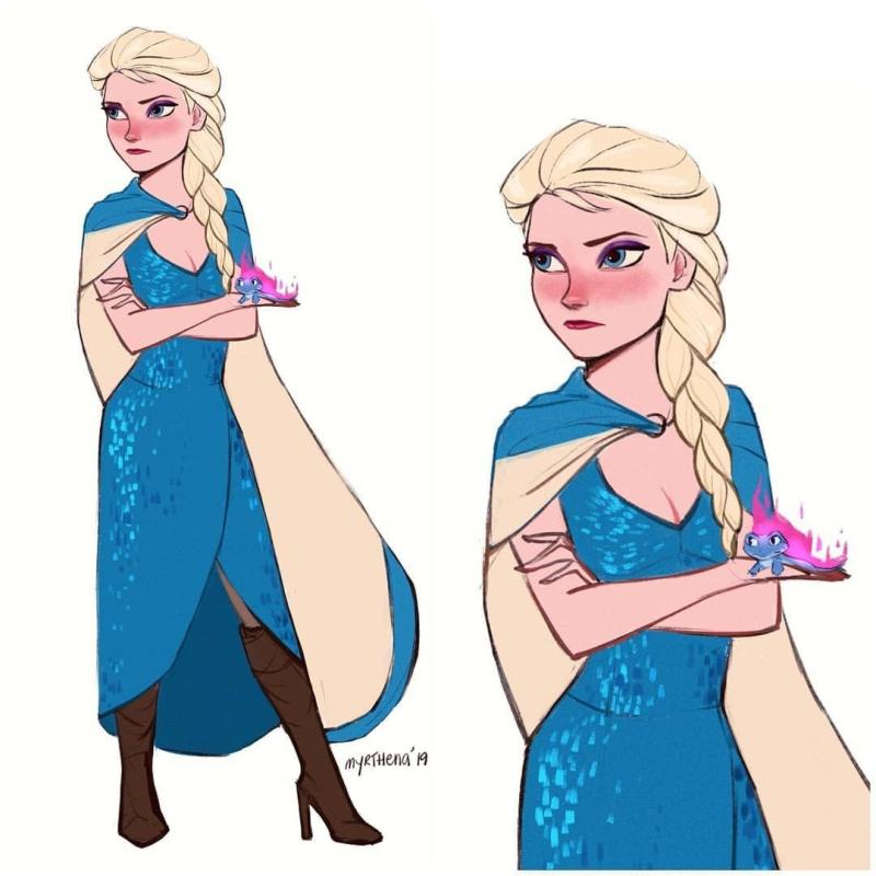 Эльза Каваи наклейка