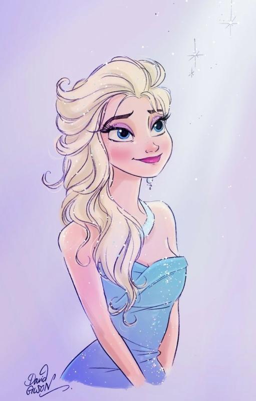 Эльза Дисней портрет