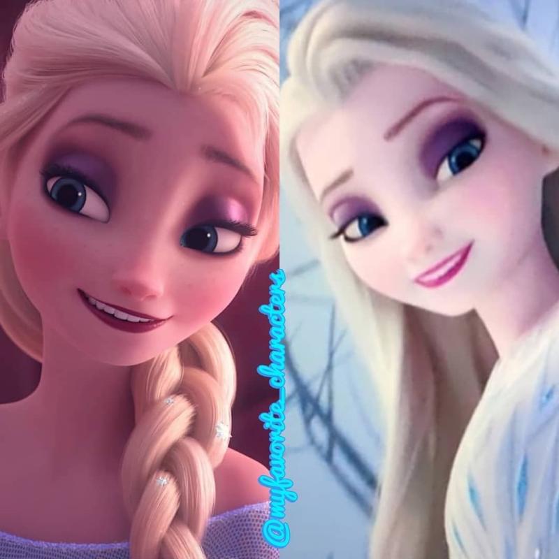 Эльза карандашом