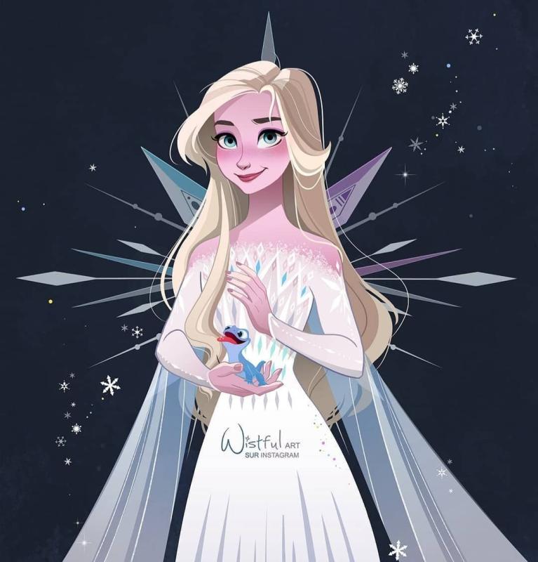 Срисовки Эльзы из холодного сердца
