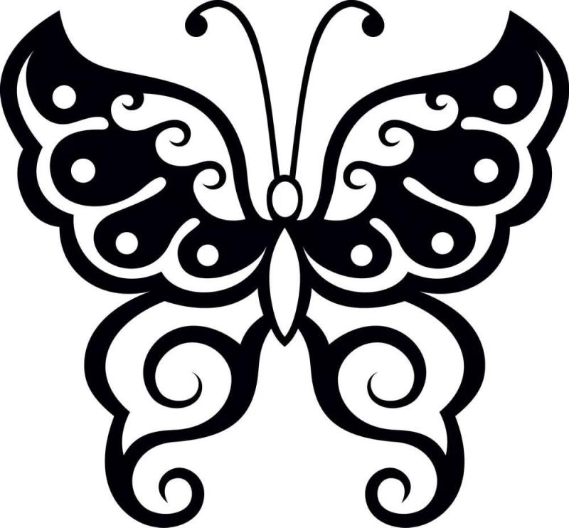 Трафарет бабочки для айсинга