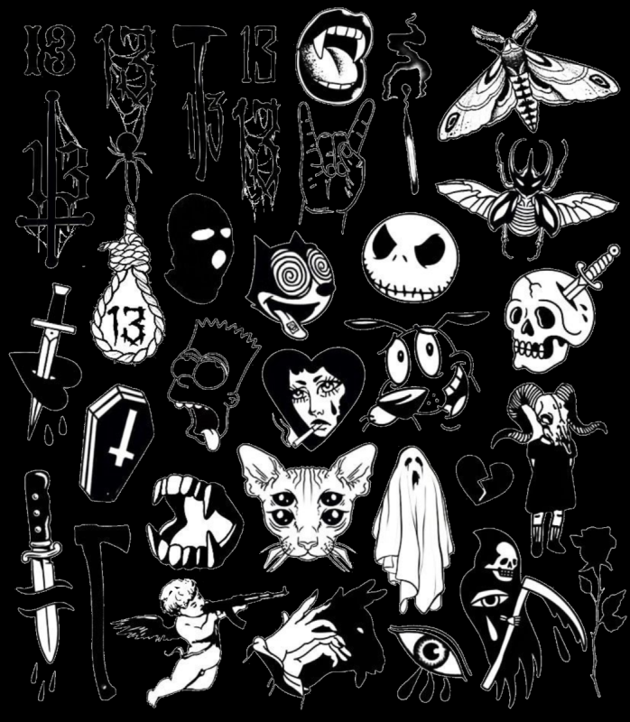 Эскизы маленьких татуировок