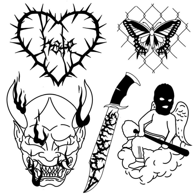 Эскизы тату на колено