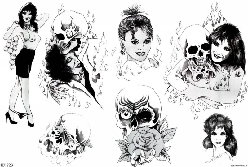 Прикольные эскизы тату для девушек