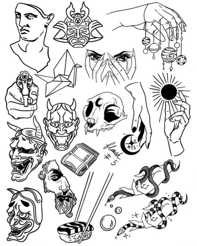 Классные эскизы тату