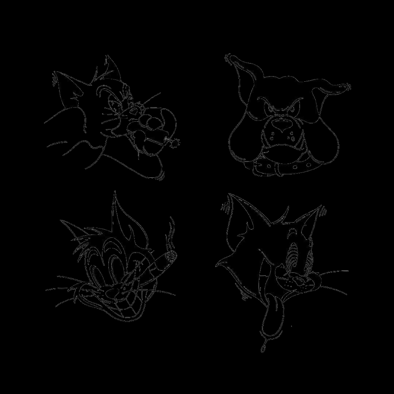 Мультяшные тату эскизы