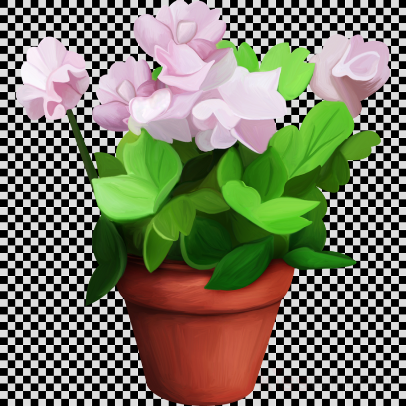 Фиалка вектор на белом фоне