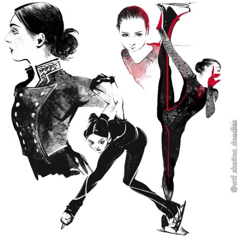 Платье Круэлла фигурное катание