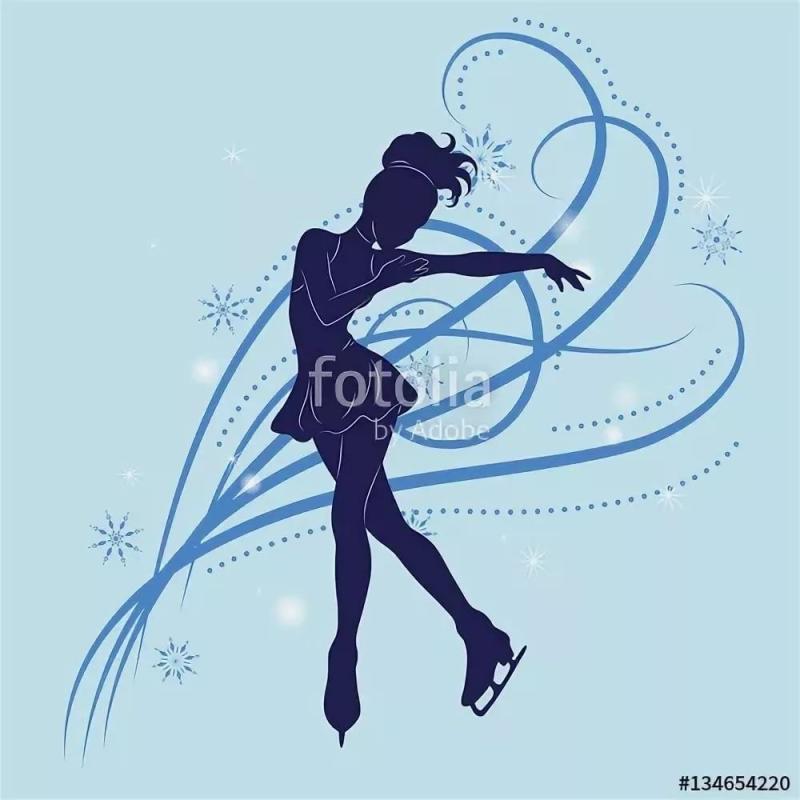 Фигурное катание силуэт