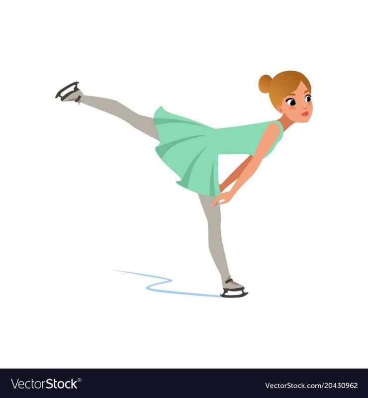 Фигуристка мультяшная