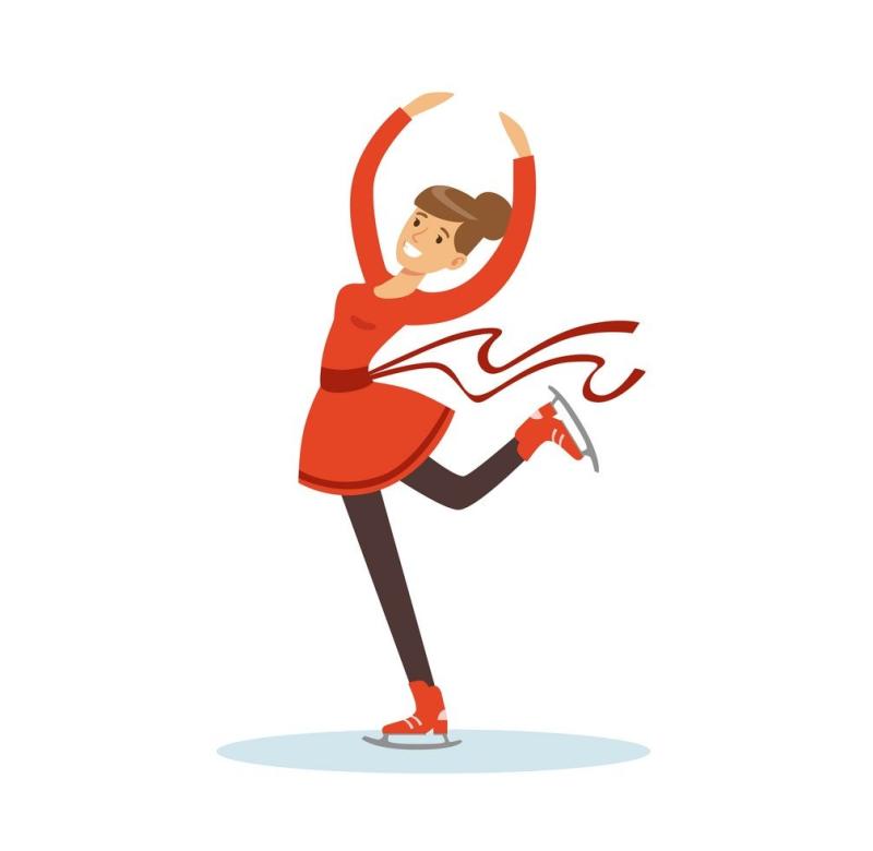 Силкэт фигурискина коньках