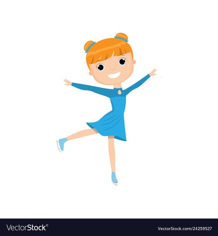 Рисунок фигуристки мелкий