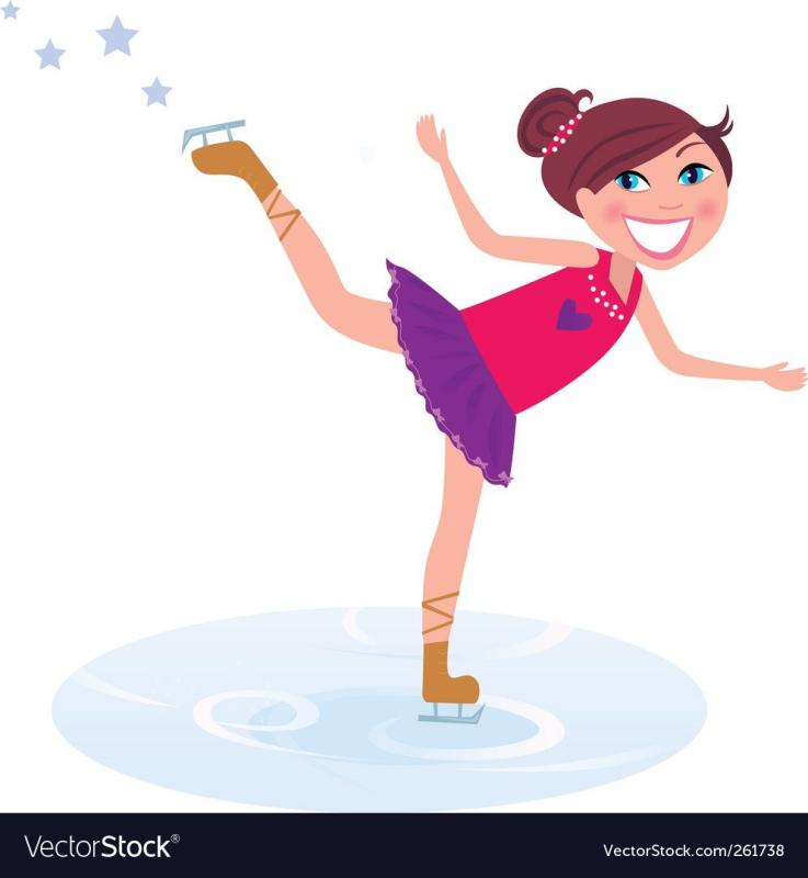 Фигуристка рисунок для детей