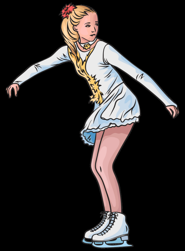 Фигуристка рисунок