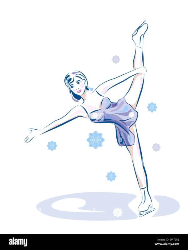 Стилизованная фигуристка