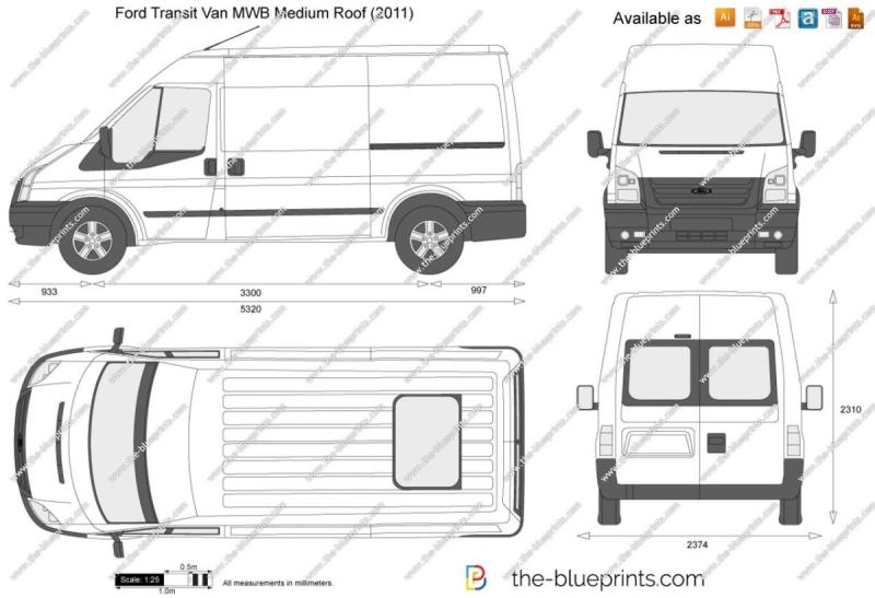 Микроавтобус вектор сбоку