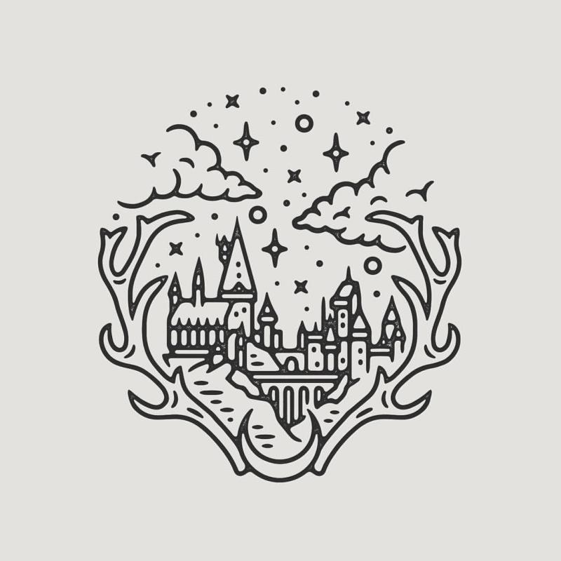 Скетчи Гарри Поттер Хогвартс