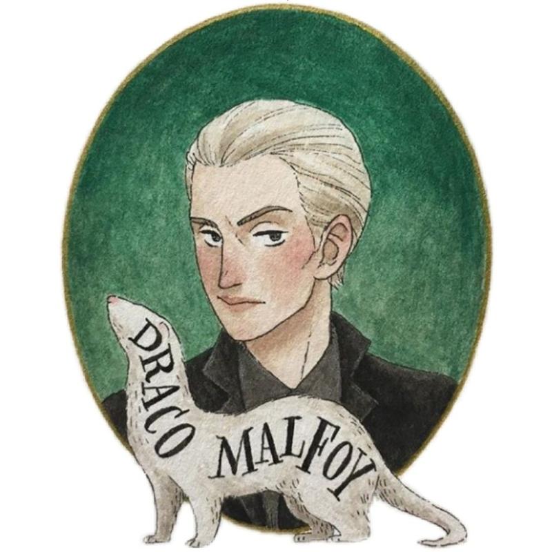 Драко Малфой арт милый мультяшный