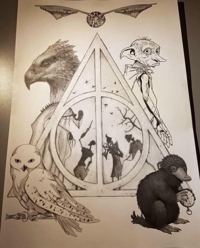 Скетчи Гарри Поттер Хогвартс