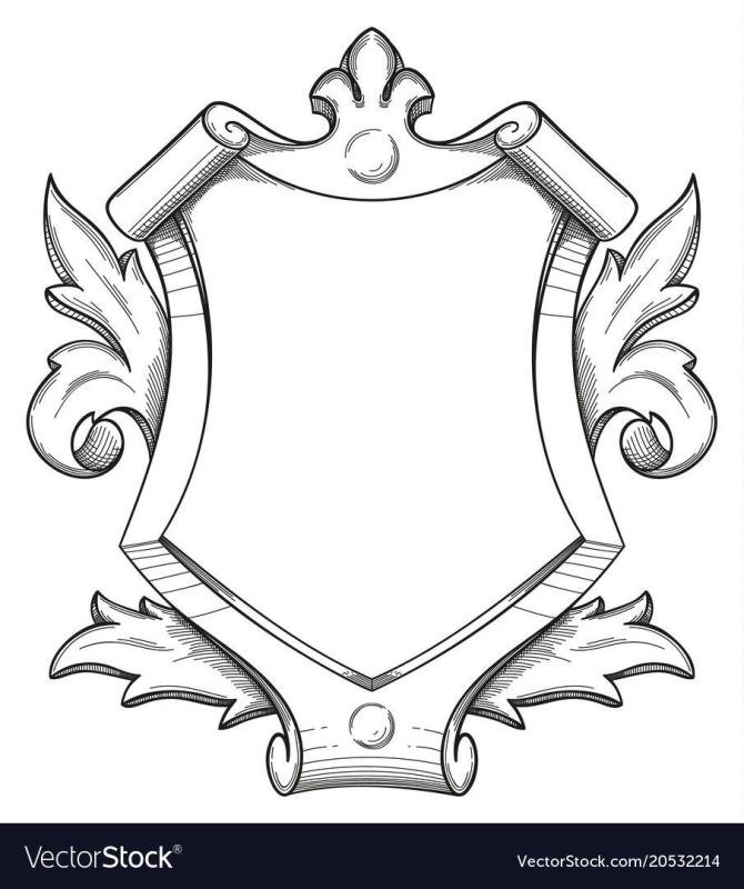 Герб России черно белый