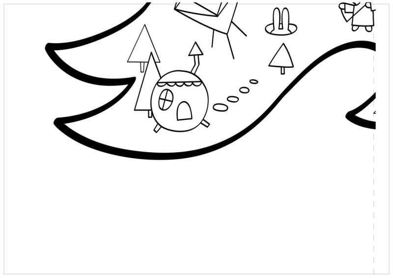 Гигантская новогодняя раскраска76