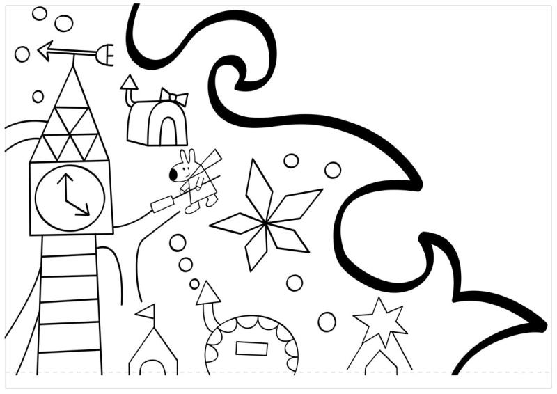 Раскраска город для детей