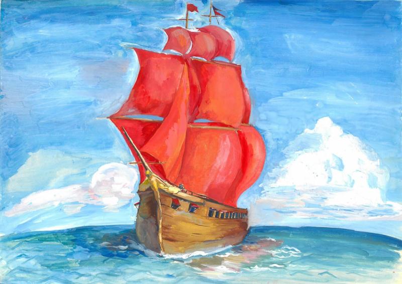 Александр Грин Алые паруса корабль