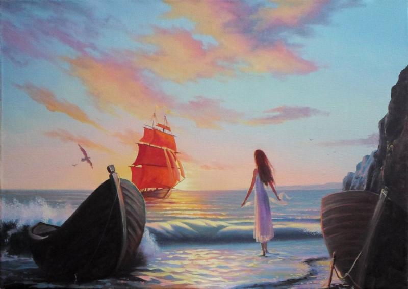 Грин алые паруса иллюстрации к повести79